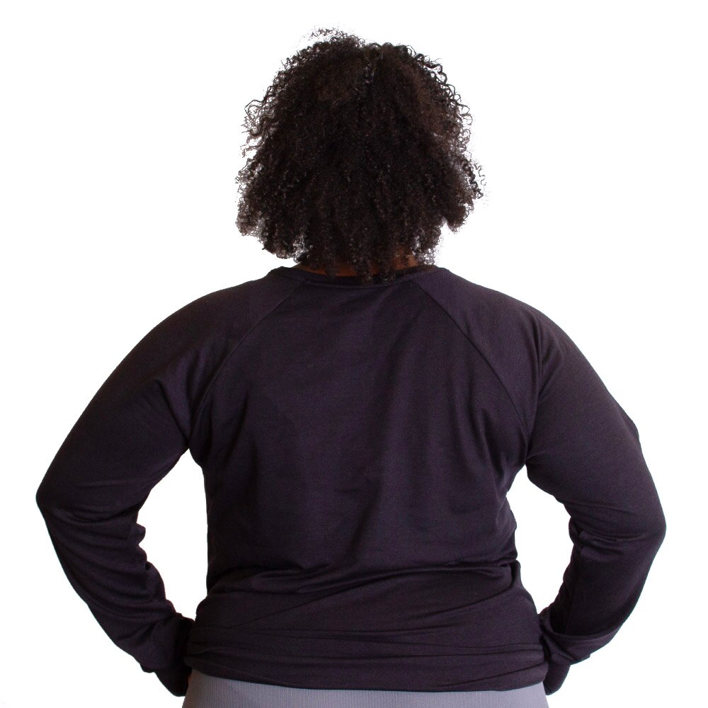 Arched Oregon, League, Black, Long Sleeve, Polyester Blend, Women, Outline, All Day, T-Shirt, 813939